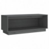 TV-Schrank Grau 90x35x35 cm Massivholz Kiefer