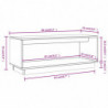 TV-Schrank Grau 90x35x35 cm Massivholz Kiefer