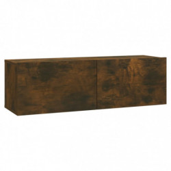 TV-Wandschrank Räuchereiche 100x30x30 cm Holzwerkstoff