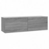 TV-Wandschrank Grau Sonoma 100x30x30 cm Holzwerkstoff