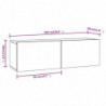 TV-Wandschrank Grau Sonoma 100x30x30 cm Holzwerkstoff