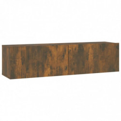 TV-Wandschrank Räuchereiche 120x30x30 cm Holzwerkstoff