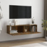 TV-Wandschrank Räuchereiche 120x30x30 cm Holzwerkstoff