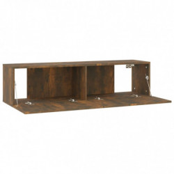 TV-Wandschrank Räuchereiche 120x30x30 cm Holzwerkstoff