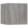 TV-Wandschrank 2 Stk. Grau Sonoma 30,5x30x30 cm