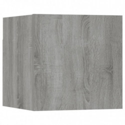 TV-Wandschrank 4 Stk. Grau Sonoma 30,5x30x30 cm