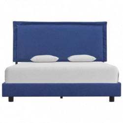 Bettgestell Blau Stoff 140x200 cm
