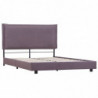 Bettgestell Taupe Stoff 120x200 cm