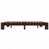 283303 Bed Frame Dark Brown Solid Pine Wood 180x200 cm