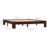 283303 Bed Frame Dark Brown Solid Pine Wood 180x200 cm