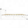Bettgestell Weiß Metall 200×200 cm