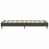 Boxspring-Bettgestell Grau Stoff 80x200 cm