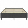 Boxspring-Bettgestell Grau Stoff 180x200 cm