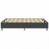 Boxspring-Bettgestell Grau Stoff 180x200 cm