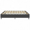 Boxspring-Bettgestell Grau Stoff 200x200 cm