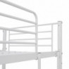 Etagenbett mit Tischrahmen Weiß Metall 90x200 cm