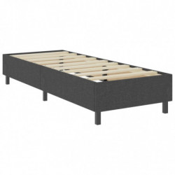 Boxspringbett Dunkelgrau Stoff 90x200 cm