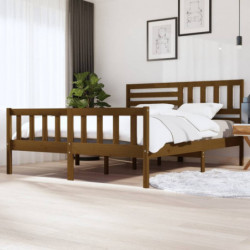 Massivholzbett Honigbraun 180x200 cm 6FT Super King