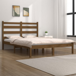 Massivholzbett Honigbraun Kiefer 150x200 cm 5FT King Size