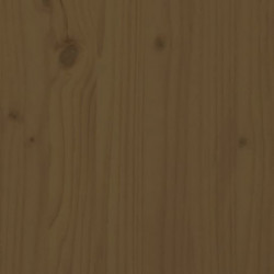 Massivholzbett Kiefer 200x200 cm Honigbraun