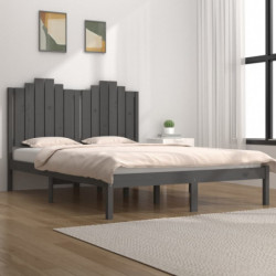 Massivholzbett Grau Kiefer 150x200 cm 5FT King Size
