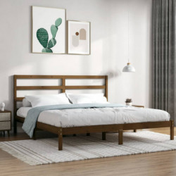Massivholzbett Honigbraun 180x200 cm 6FT Super King