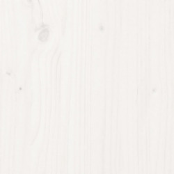 Massivholzbett Weiß Kiefer 200x200 cm