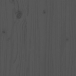 Massivholzbett Grau Kiefer 200x200 cm