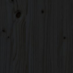 Massivholzbett Schwarz 90x190 cm 3FT Single
