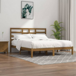 Massivholzbett Honigbraun 180x200 cm 6FT Super King