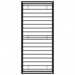 Bettgestell Schwarz Metall 100x200 cm