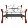 Bett Schwarz Metall 100x200 cm