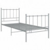 Bett Grau Metall 90x200 cm