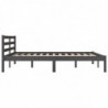 Massivholzbett Kiefer 120x190 cm Grau 4FT Small Double