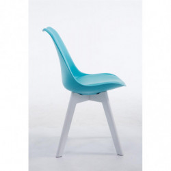 Besucherstuhl Borneo V2 Weiß Kunstleder