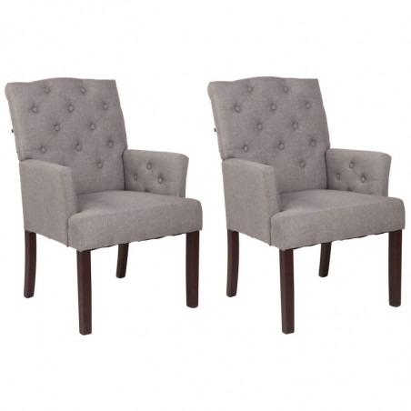 2er Set Stuhl Sugar Stoff antik