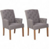 2er Set Stuhl Sugar Stoff antik-hell