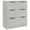 3-tlg. Sideboard-Set Betongrau Holzwerkstoff