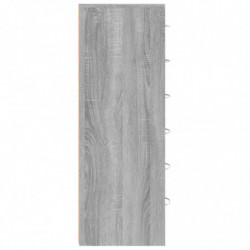 Sideboard mit 6 Schubladen Grau Sonoma 50x34x96cm Holzwerkstoff