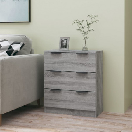 Sideboard Grau Sonoma 60x30x70 cm Holzwerkstoff