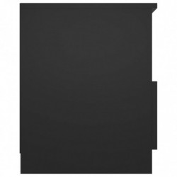 Nachttische 2 Stk. Schwarz 40x40x50 cm Spanplatte