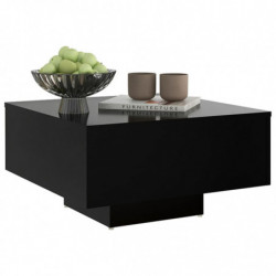 Couchtisch Schwarz 60x60x31,5 cm Spanplatte