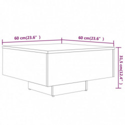 Couchtisch Braun Eichen-Optik 90x60x31 cm Holzwerkstoff