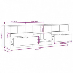 TV-Schrank Sonoma-Eiche 150x33,5x45 cm Holzwerkstoff