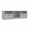 TV-Schrank Betongrau 150x33,5x45 cm Holzwerkstoff