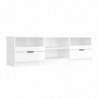 TV-Schrank Hochglanz-Weiß 150x33,5x45 cm Holzwerkstoff