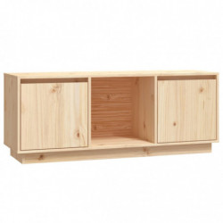 TV-Schrank 110,5x35x44 cm Massivholz Kiefer