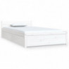 Bett mit Schubladen Weiß 90x200 cm