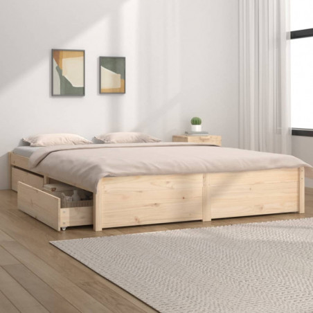 Bett mit Schubladen 120x190 cm 4FT Small Double Bett mit Schubladen 120x190 cm 4FT Small Double