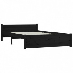 Bett mit Schubladen Schwarz 135x190 cm 4FT6 Double